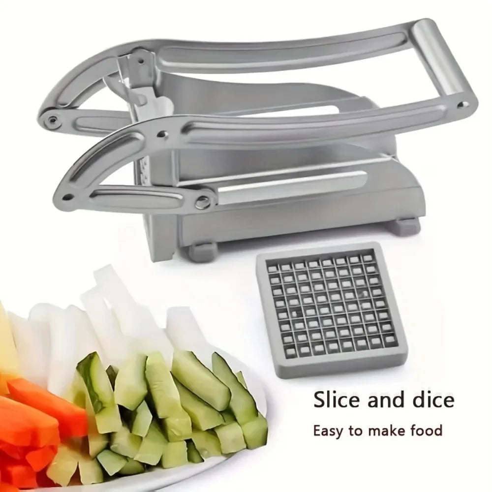 1pack Stainless Steel Manual Potato Cutter 4 in 1 French Fries Slicer Potato Chips Maker Meat Chopper Dicer Cutting Machine Tool