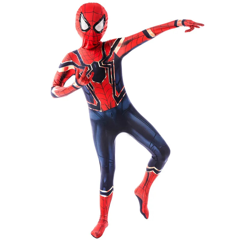 Anime Superhero Costume Miles Morales Cosplay Zentai Bodysuit Halloween Costumes Kids Superhero Costumes Movie Characters