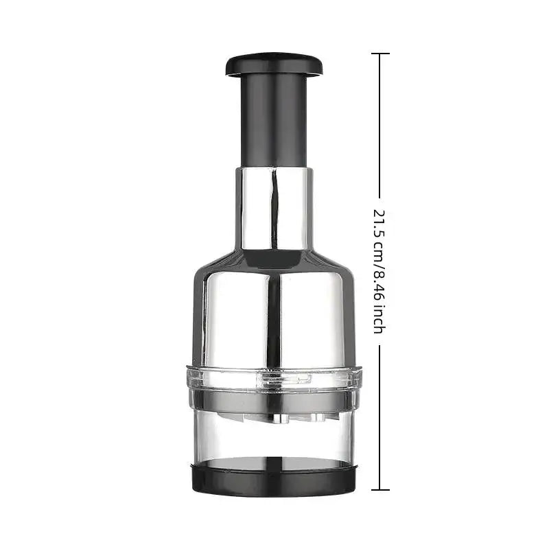 【M】Hand Manual Mincer Garlic Press Chopper Vegetable Slicer Stainless Steel Garlic Press Crusher Onion Cutter Kitchen Tool