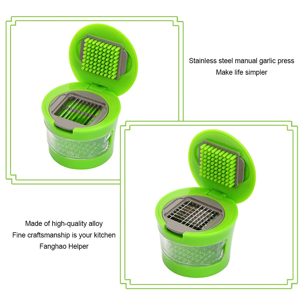 Manual Garlic Presses Chopper Stainless Steel Press Type Garlic Mincer Mini Vegetable Garlic Masher Cutter Kitchen Accessories